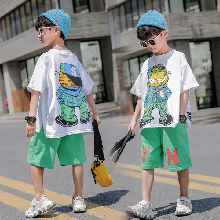 Fashion%20Summer%20Teenage%20Boy%20Clothes%20Boys%20for%204%206%208%2010%2012%2014%20Year%20Hiphop%20Korean%20Casual%20T-Shirt%20Shorts%202Pcs%20Sets%20Funny%20Cartoon%20Suit%20-%20Image%202