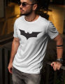 Batman Printed T-Shirt for Men - White simple Soft & Comfortable T-shirt For Men | Review Online Shop.