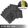 VEVOR 25/50 PCS Drainage Tiles Interlocking PP Plastic Tiles 12x12 Deck Tiles Outdoor Interlocking Tiles Deck Flooring Kitchen. 