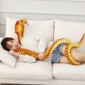 80/170/240cm Simulated Colorful Cobra Plush Toy Stuffed Animals Snakes Plushies Doll Funny Spoof Joke Soft Toys Home Decor. 