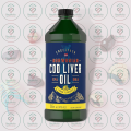 Carlyle Engelvaer Norwegian Cod Liver Oil – EPA & DHA – 16 fl oz (473 mL) – Lemon Flavored – with Vitamins A & D – for Heart, Brain & Joint Health.