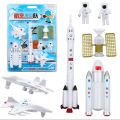 Space Exploration Rocket Space Shuttle Cosmic Satellite Toy Set Pretend Aviation Simulation Educational Model Toys For Children. 