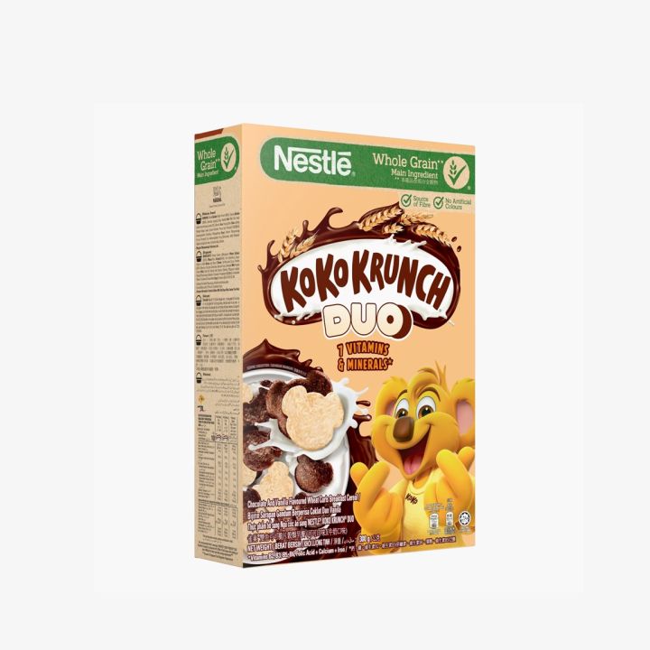 NESTLE KOKO KRUNCH DUO Breakfast Cereal Box - 300g
