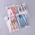 8Pcs/set Makeup Brushes Travel Make Up Brush Kit Mini Cosmetic Brushes for Face Foundation Blush Eye Shadow Powder Blusher Eyelash Brush Make Up Tools.