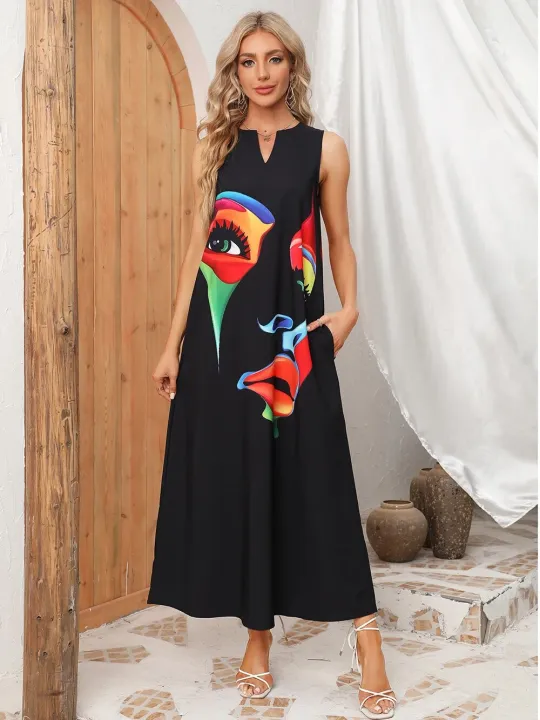 New%20Lady%20Spring%20Summer%20Long%20Dress%20Women%20Sleeveless%20Butterfly%20Print%20Elegant%20Dresses%20For%20Women%202023%20Party%20Beach%20Women%20Dress%20-%20Image%205