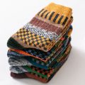 10PCS=5Pairs Autumn Winter New Men Thicken Warm Harajuku Retro Fashion Casual Wool High Quality Cotton Socks Wholesale Snow Sock. 