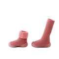 Baby walking shoes in autumn winter with plush thickened soft soles, non slip, pure cotton floor socks for both boys and girls to keep warm.