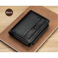 High Quality New Fashion Retro PU Leather Short Wallet Men 3 Fold Card Holder Multi-card Coin Purse. 
