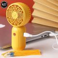 NEWEST Chinese Retro Stylish Mini Wireless Handheld Fan Portable Outdoor Traveling Summer Cooling Fan Rechargeable Air Cooler.