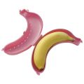 Cute Fruit Banana Protector Box Holder Case Lunch Container Storage Banana Case Kitchen Tools Plastic. 