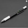 Multifunction Tool Pen, 6 in 1 Tool with Ballpoint Pen, Touch Screen Stylus, Ruler, Spirit Level, Flat-head. 