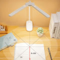 360° Flexible Table Lamp Double Head LED Clip lamp Study Reading Light Rechargeable Clamp Desk Light for Bedroom Office Dorm. 