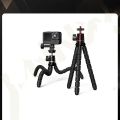 New gopro action camera Octopus desktop mobile phone tripod outdoor live broadcast silicone mobile phone holder-Black.
