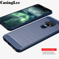 For Nokia 6.2 / 7.2 Glossy Liquid Silicone Soft Back Cover Gel Rubber Shockproof Cover Phone Case - Camera - Phone Back Cover (Back Case Cover For Smartphone).