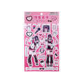 Zaomao Y2K Girls series stickers Korean domi dumb film gooka anime character hand account DIY decorative sticker. 