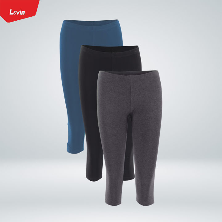 Women's 3/4 Three Quarter Basic Cotton Capri Leggings For Ladies From Levin