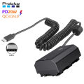 NP-FZ100 A7III Dummy Battery Adapter for Sony Alpha A7IV A6600 A7SIII A7C A1 FX3 A7R3 A7R IV, A9 A9R A9S Cameras.