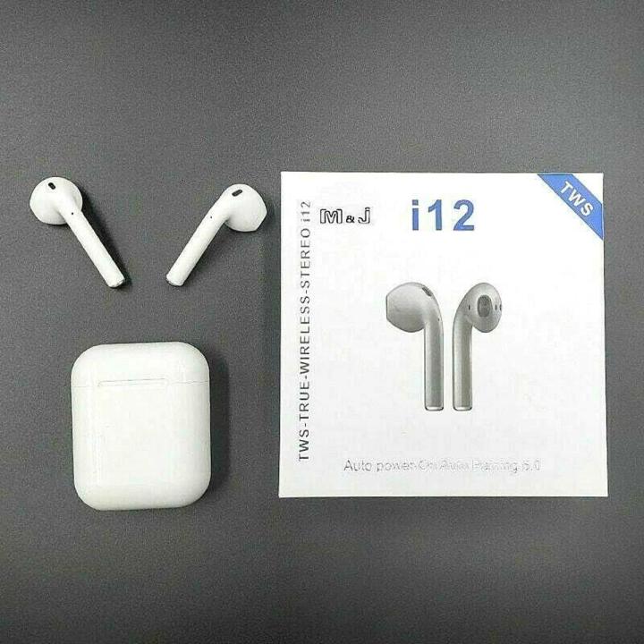 TOHAYIE i12 Bluetooth Headset TWS Bluetooth 5.0 Noise Cancelling Touth Control Earphone With Charging Box - Bluetooth Headphone