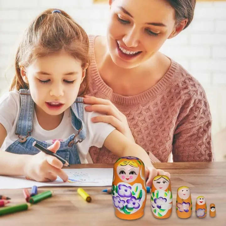 Russian%20Nesting%20Dolls%20Matryoshka%20Handmade%20Wood%20Matryoshka%20Dolls%20Wood%20Stacking%20Toy%20Toddler%20Doll%20For%20Kids%20Gift%20Halloween%20Wishing%20-%20Image%204