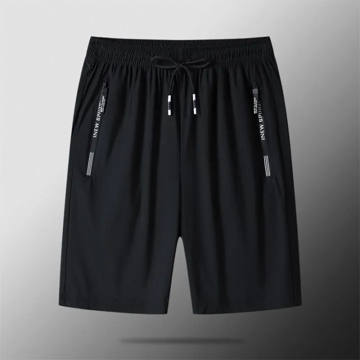 2023%20Summer%20New%20Solid%20Color%20Loose%20Casual%20Thin%20Style%20Knee%20Length%20Pants%20Man%20Elastic%20Waist%20Pockets%20Zipper%20Street%20Motion%20Shorts%20-%20Image%207