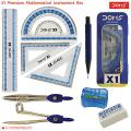 Doms X1 Premium Geometry Box - 10pc Set - Blue.