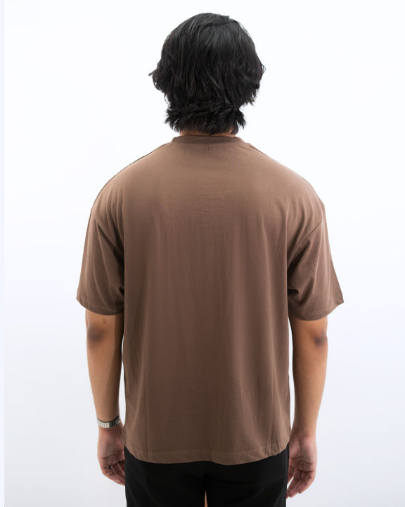 Brown%20Drop%20Shoulder%20T-Shirt%20For%20Men%20&%20Women%20-%20T%20Shirt%20-%20Image%203