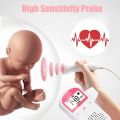 Portable family pregnant and baby monitor Fetal Preference sound Baby heart PR LCD display Fetal Doppler 2.5M No radiation. 