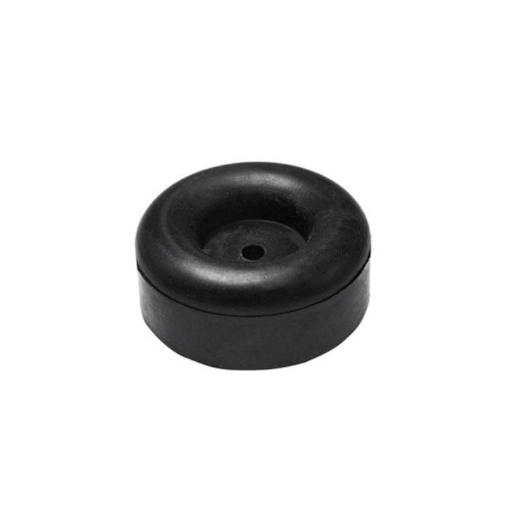 4pics Round Rubber Door Stop / Ramp Stop in Black or White