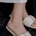 【Daily Deals】 925 Sterling Silver Star Anklet Fashion Simple Charm Anklet Birthday Gift for Women's Fine Jewelry Accessories. 