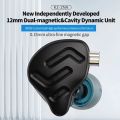 KZ ZNA Wired Metal Earphones In Ear Monitor Headphones 12MM Dual-magnetic Cavity Dynamic HiFi Bass Sports Earbuds Game Headset. 
