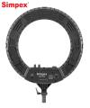 Simpex Ring LED 18 Inches Dual Colour Professional LED Ring Light with Carry Bag and ligh stand. 