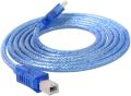 USB 2.0 Printer Cable 5m A Male to B Male Port Shielded Cord (Blue, 16ft). 