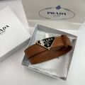 Triangle Belt P Letter Men's and Women's High-End Belt Casual Versatile Shorts Skirt Business Formal Wear Jeans Strap.