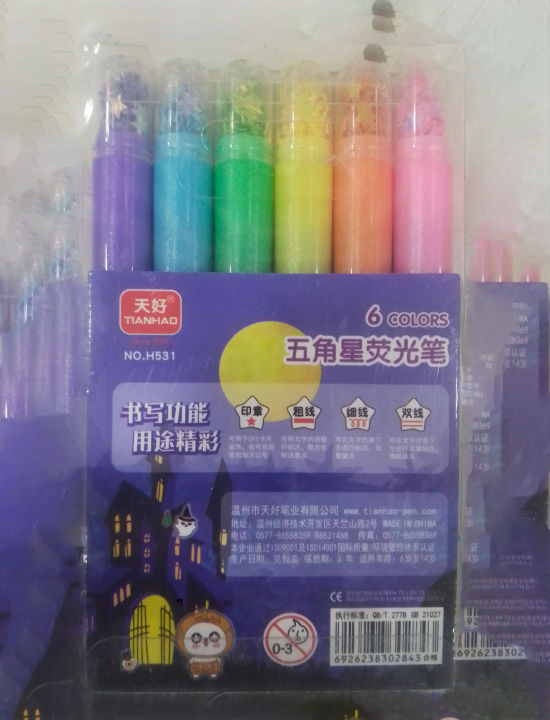 Tianhao%20Star%20Sequins%20Pentagonal%20Pen%20Highlighter%20Pen%20Student%20Hand%20Account%20Marker%20Pen%20No.H531%20-%20Image%203