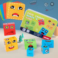 Iron box face changing Rubik's cube, children's early education, educational enlightenment, assembly, large building blocks, night market, stalls, toys wholesale. 