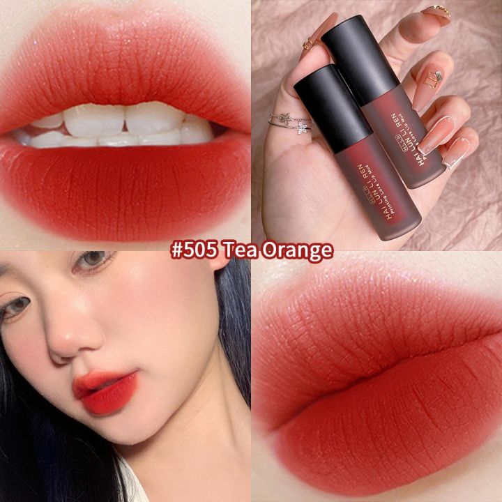 HAI%20LUN%20LI%20REN%20Velvet%20Matte%20Lip%20Tint%20Long-lasting%20Waterproof%20Silky%20Texture%20Lip%20Stick%20Red%20Brown%20Liquid%20Lipstick%20Lip%20Makeup%20Cosmetics%20-%20Image%209