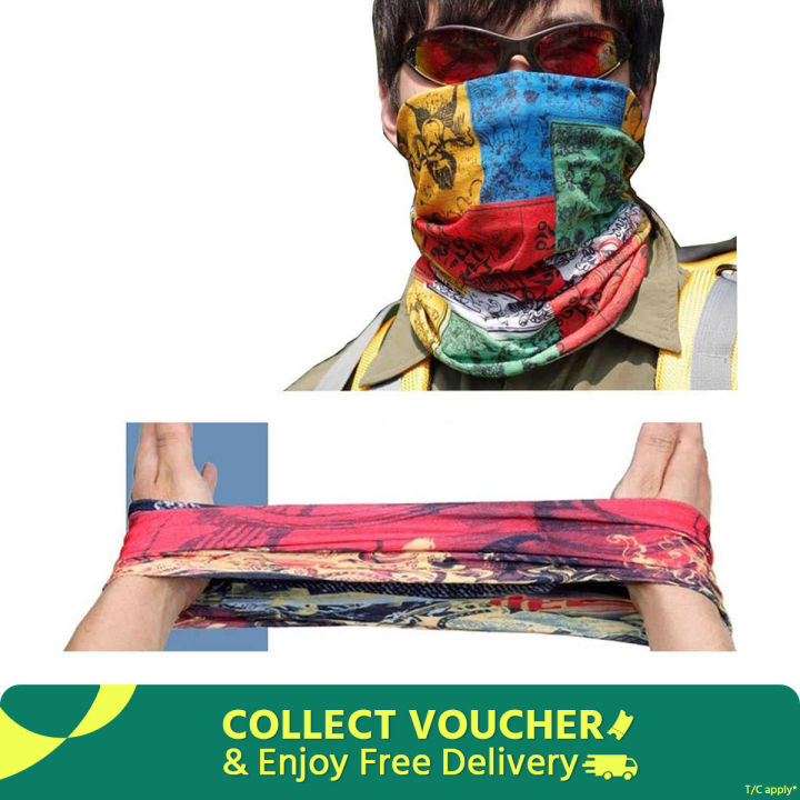 Leopard Print Headband Magic Bandana Microfiber Seamless Tubular Hijab Neck Tube Sports Headwear Motorcycle Handkerchief-Random