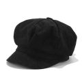 Women Corduroy Berets French Warm Winter Beanie Hat Retro Solid Color Elegant Lady Berets Autumn Street Girls Beret Cap 2023 New. 