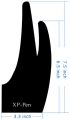 XP-Pen AC01 Anti-fouling Lycra Two-Finger Glove Free Size for Drawing Graphics Tablet Light Box Tracing Light Pad.