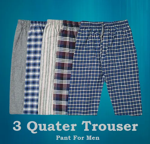 Three%20Quarter%20Trouser%20Pant%20For%20Men%20Multicolor%20Random%20Design%20-%201%20Piece%20-%20Image%203