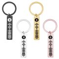 Personalized Spotify Code Keychain Engraved Name Song Music Keyring Scannable Song Key Ring Chain Holder Gift for Couple. 
