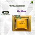 Heavy Duty 2Amp 12v Original Copper Winding Rasel Transformer.