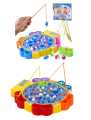 24pcs Electric Musical Rotating Fishing Toy Children Board Play Fish Game Magnetic Fish Outdoor Sports Educational Toys For Boys Girls.