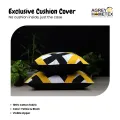 Exclusive Cushion Cover, Yellow & Black (16"x16") Set of 5, Only Cover. 