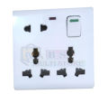 8 Pin Multi Socket 2 Pcs, 2 Gang Box & Pokka Two Pin Combo Pack , Multi Plug.