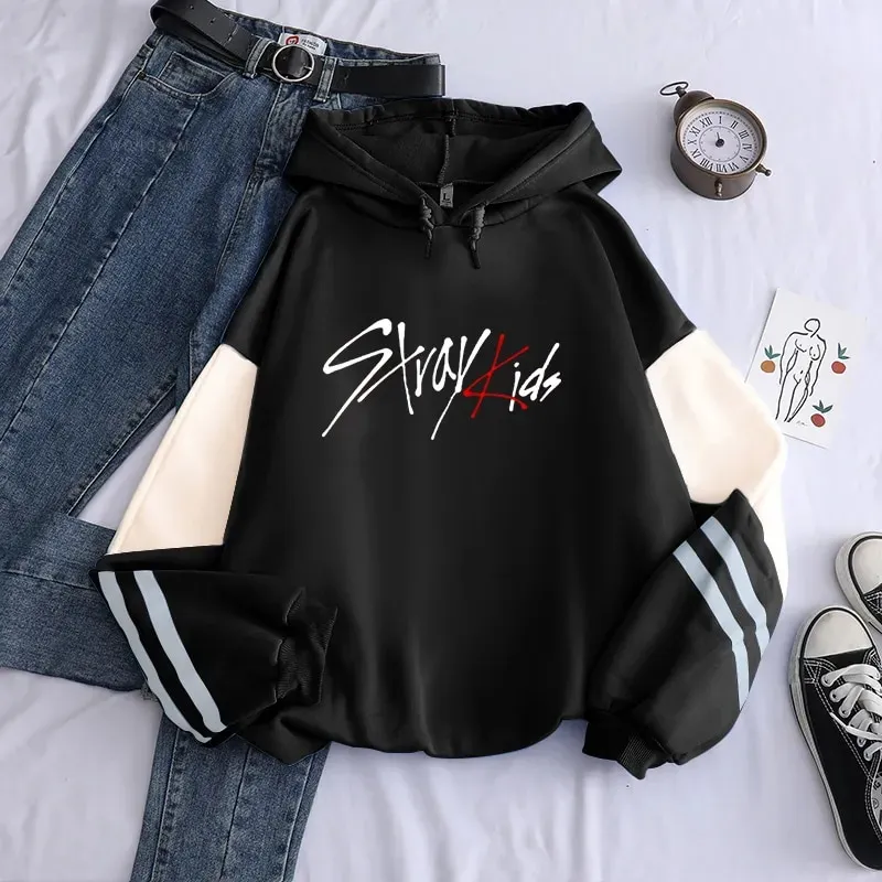 New Album 5 Stray Kids KPOP Straykids Hoodies Harajuku Korean Style Women Sweatshirt Long Sleeve Patchwork Unisex Women Hoodie Daraz .bd