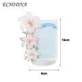 Heavy Duty Photocard Holder Kpop Photocard Holder Elegant Acrylic Flower Theme Stand for Mini Idol Photos Heavy Duty Table Decoration Southeast Asian Buyers' Favorite.