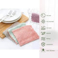 3Pcs Kids Absorbent Microfiber Fiber Small Square Hand Towel - 16*26Cm. 