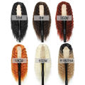 Europe and America Cross Border Chemical Fiber Wig deep wave Small Lace Mid-Length Long Curly Wig Headgear lace wigs.