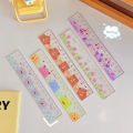 1/3Pcs 15Cm Cute Cartoon Pattern Straight Ruler Kawaii Stationery Funny Drawing Gift Office School Measuring Drawing. 